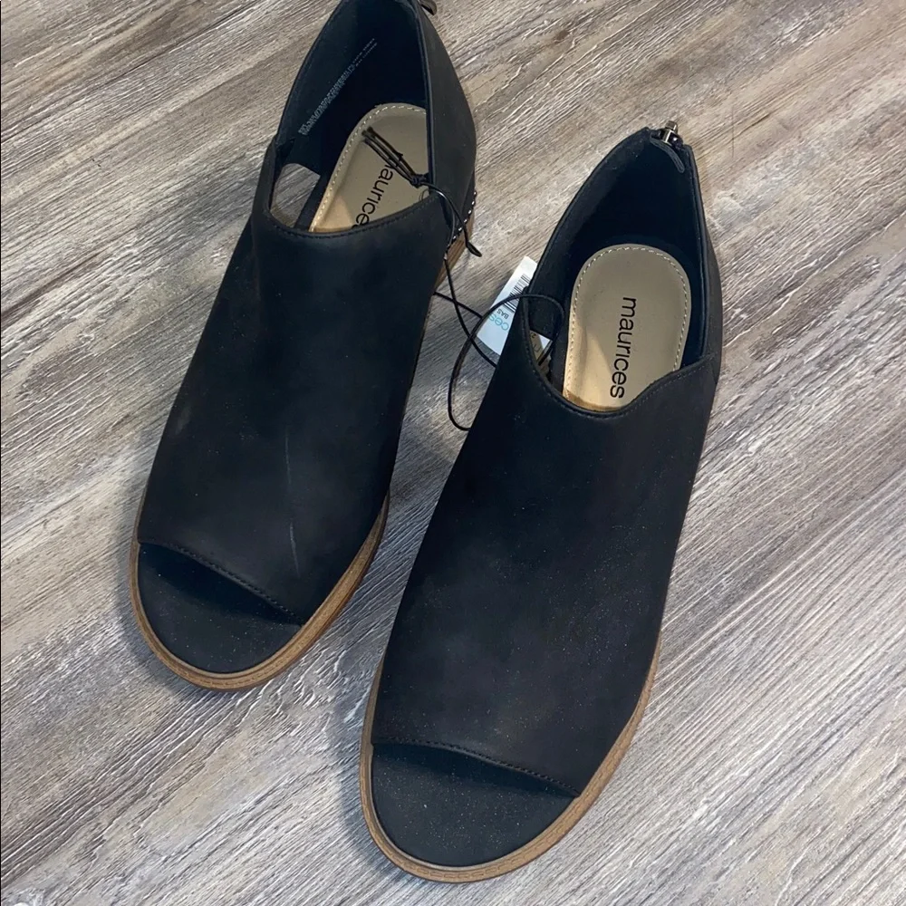 NWT MAURICES Ciara Open Toe Booties 9W - Picture 3 of 9